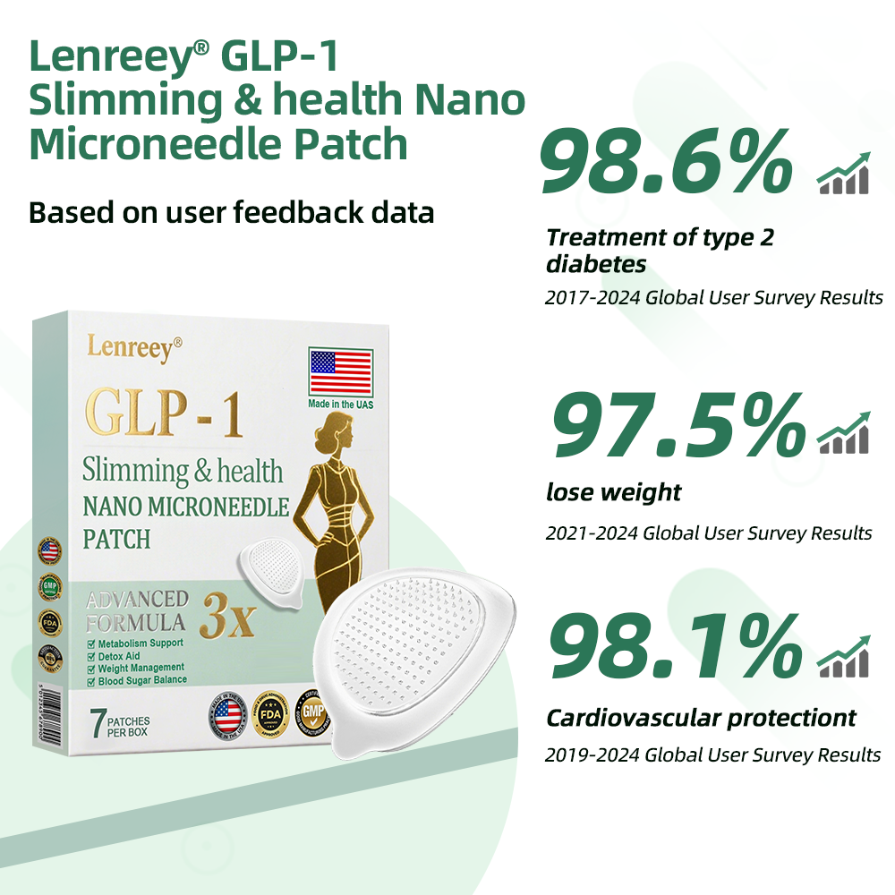 【Last Day Promotion 60% OFF👨‍⚕️】Lenreey® NIDDK-Tirzepatide Slimming & health NANO MICRONEEDLE PATCH🇺🇸👨‍⚕️（Zero Pain, 24/7 Release | Lose 20lbs FAST | 90% Sugar Drop | ）