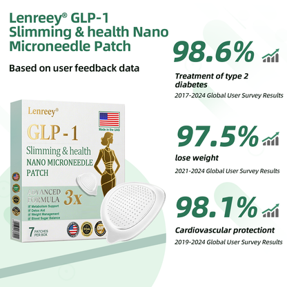 【Last Day Promotion 60% OFF👨‍⚕️】Lenreey® NIDDK-Tirzepatide Slimming & health NANO MICRONEEDLE PATCH🇺🇸👨‍⚕️（Zero Pain, 24/7 Release | Lose 20lbs FAST | 90% Sugar Drop | ）