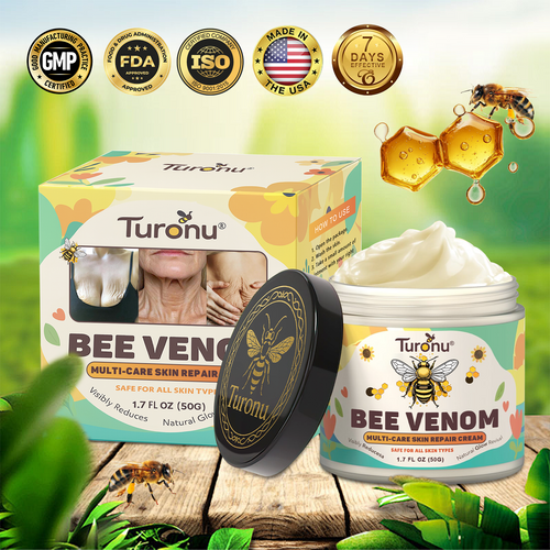 Turonu®🇺🇸 Bee Venom Multi-Care Repair Cream | See Results in Just 7 Days – Breast Firming | Wrinkle Reduction | Skin Tightening! ✅