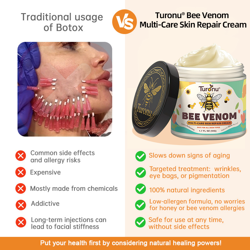 Turonu®🇺🇸 Bee Venom Multi-Care Repair Cream | See Results in Just 7 Days – Breast Firming | Wrinkle Reduction | Skin Tightening! ✅