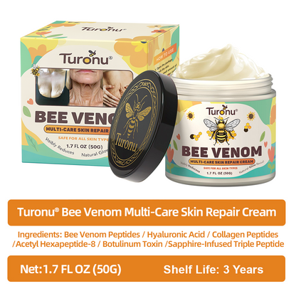 Turonu®🇺🇸 Bee Venom Multi-Care Repair Cream | See Results in Just 7 Days – Breast Firming | Wrinkle Reduction | Skin Tightening! ✅